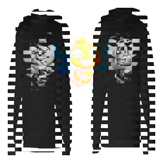 ビー・ハッピー ビッグ・スマイル ビー・ビー・ハッピー 長袖Tシャツ - Kawaiitshirt