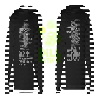 ピクルス ピックルボール キュウリ ベジタリアン ディル With It メンズ レディース 長袖Tシャツ - Kawaiitshirt