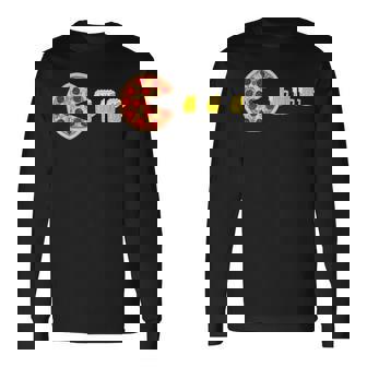 ピザとビール 楽しいピザ ナイトゲーマー ピザ 長袖Tシャツ - Kawaiitshirt