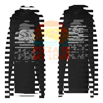 ピザ・イズ・マイ・ラブ 長袖Tシャツ - Kawaiitshirt