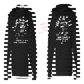 ピックルボール 愛国的 アメリカ国旗 Est 1965 長袖Tシャツ - Kawaiitshirt