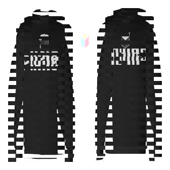 ピリピナス バスケットボールウェア ギラス フィリピン カジュアルウェア 長袖Tシャツ - Kawaiitshirt