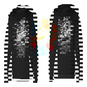 ピンアップセクシースタイルアメリカの象徴 長袖Tシャツ - Kawaiitshirt