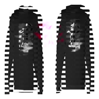 ピンクパンサー ル ピンクシルエット 霧の中 長袖Tシャツ - Kawaiitshirt