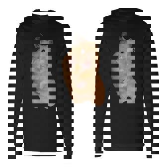 ピースサイン ハムスター ミーム 長袖Tシャツ - Kawaiitshirt