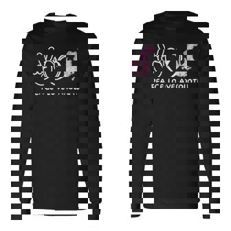 ピースラブウーパールーパールーパーレトロウーパールーパーラバー 長袖Tシャツ - Kawaiitshirt