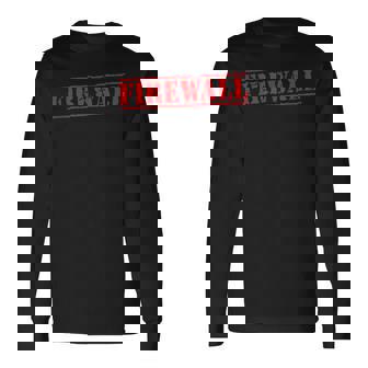 ファイアウォール 長袖Tシャツ - Kawaiitshirt