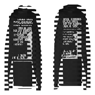 ファニーロッククライマーギフト 男女兼用 クールなゾンビクライミングに 長袖Tシャツ - Kawaiitshirt