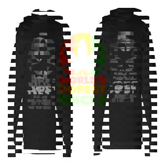 ファニーワールド クールな叔父さん ラスタカラー 長袖Tシャツ - Kawaiitshirt