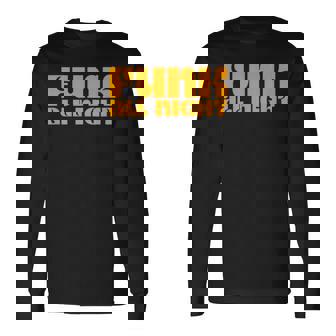 ファンク オールナイト 70年代 レトロ ソウル ファンク ディスコミュージック 長袖Tシャツ - Kawaiitshirt