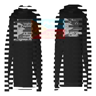 フィリピン ジープニー ディスコ セブ スービック アンヘレス パームス マニラ パラワン ギフト お土産 長袖Tシャツ - Kawaiitshirt