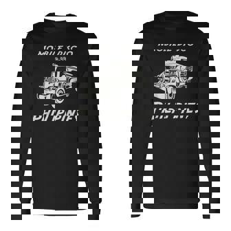 フィリピン ジープニー ディスコ セブ スービック アンヘレス パームス マニラ お土産 パラワン ギフト 長袖Tシャツ - Kawaiitshirt