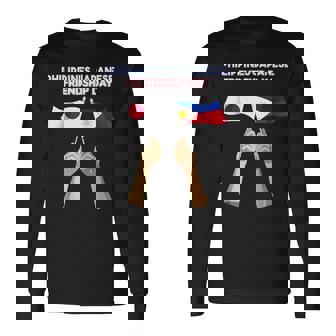 フィリピン フィリピン人 日本人 日本 ジャピーノ プラウド 混合dna 長袖Tシャツ - Kawaiitshirt