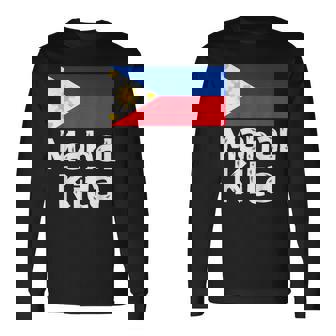 フィリピン国旗 Mahal Kita I Love You タガログ語 ピノイ フィリピン語 長袖Tシャツ - Kawaiitshirt