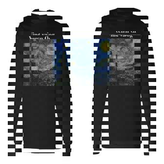 フィンセントファンゴッホの星月夜 長袖Tシャツ - Kawaiitshirt