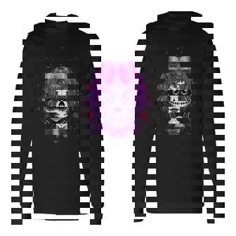 フェアリースケルトン 死者の日 Dia De Los Muertos ハロウィン 長袖Tシャツ - Kawaiitshirt