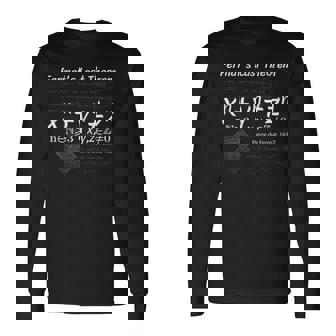 フェルマーの最終定理による設計 長袖Tシャツ - Kawaiitshirt