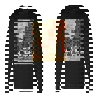 フェルメール【小路】贈り物 ギフト 長袖Tシャツ - Kawaiitshirt