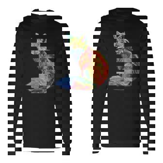 フォックス 賢いキツネ 森の動物たち 長袖Tシャツ - Kawaiitshirt