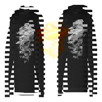 フトアゴヒゲトカゲ ポゴナ フトアゴヒゲトカゲ かわいいフトアゴヒゲトカゲ 長袖Tシャツ - Kawaiitshirt