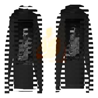 フョードル・ドストエフスキーロシアの作家の肖像画 長袖Tシャツ - Kawaiitshirt