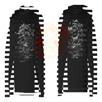 フライング・ジャパン・ドラゴンズ 長袖Tシャツ - Kawaiitshirt