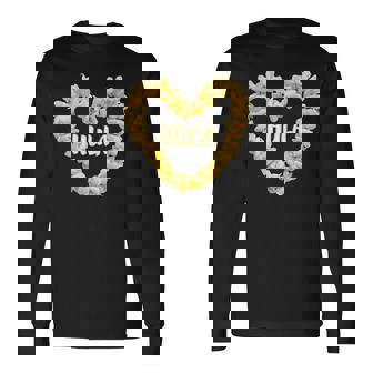 フラプルメリアハート レイダンサー ハワイ 長袖Tシャツ - Kawaiitshirt