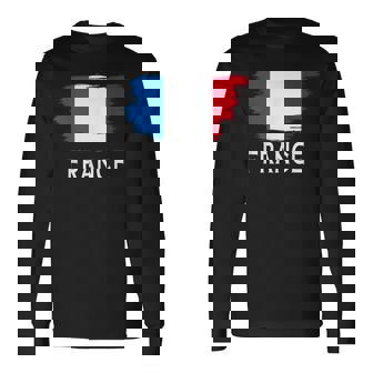 フランス 国 フランス国旗 メンズ レディース キッズ フランス 長袖Tシャツ - Kawaiitshirt