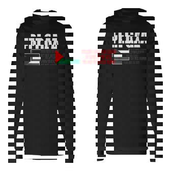 フリーガザ セーブガザ フリーパレスチナ パレスチナ 長袖Tシャツ - Kawaiitshirt