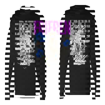 フリーレンと一緒にネモフィラの花園で冷やす時間 長袖Tシャツ - Kawaiitshirt