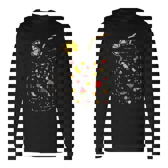 フルーツスムージー、健康的な食事、フルーツジュース、夏 長袖Tシャツ - Kawaiitshirt