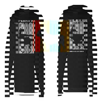 フレンチブルドッグ レトロ フレンチリー 犬 犬の飼い主 フレンチドッグ 長袖Tシャツ - Kawaiitshirt