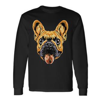 フレンチ・ブルドッグ・モチーフ グレート・デーン 犬 ブルドッグ グレート・デーン 長袖Tシャツ - Kawaiitshirt