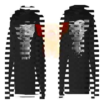 ブタ 国産ブタ ラブ・リトル・ピギー 長袖Tシャツ - Kawaiitshirt