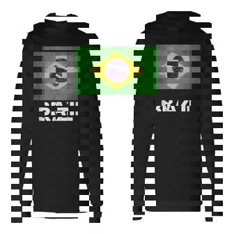 ブラジル国旗tシャツ 長袖Tシャツ - Kawaiitshirt