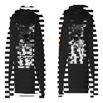 ブラック&タン チワワ Let Meleep Dog Chiwawa Lover 長袖Tシャツ - Kawaiitshirt