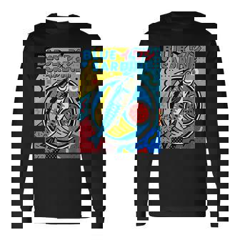 ブルーイワシ 和風メンフィススタイル 長袖Tシャツ - Kawaiitshirt