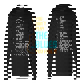ブルース音楽 I 音楽バンド I ギター講師 ブルース 長袖Tシャツ - Kawaiitshirt