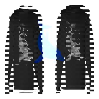 ブルードルフィン海洋海獣 セーブ・ザ・オーシャンズ 長袖Tシャツ - Kawaiitshirt