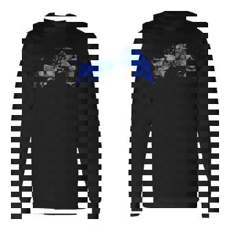 ブル対ベア株式市場投資家トレーダー 長袖Tシャツ - Kawaiitshirt