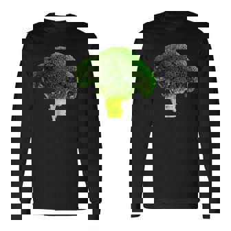 ブロッコリー 写真 エンブレム Broccoli Photo Emblem 長袖Tシャツ - Kawaiitshirt