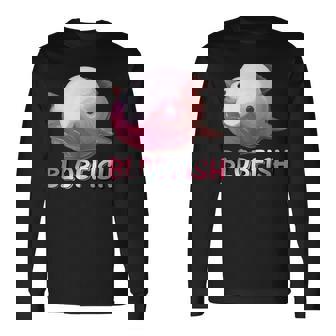 ブロブフィッシュ Blobfish 深海のおじさん 深海のアイドル ぷよぷよ おもしろい かわいい 魚 動物 きもかわ 長袖Tシャツ - Kawaiitshirt