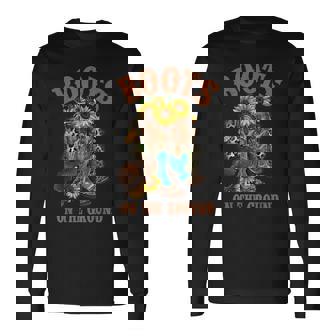 ブーツ オン ザ グラウンド ウエスタン サザン カントリー ロデオ カウガール 長袖Tシャツ - Kawaiitshirt