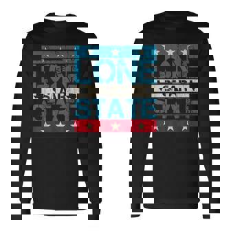 プライドusaパトリオットローンスターステートテキサス独立記念日 長袖Tシャツ - Kawaiitshirt