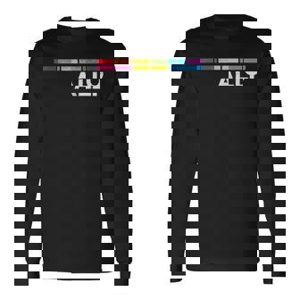 プラウドアライlgbtゲイ平等lgbtqプライドパンセクシャルパンフラッグ 長袖Tシャツ - Kawaiitshirt