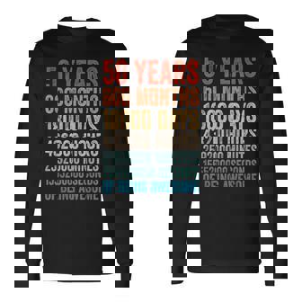 プレゼント 50歳 誕生日 ビンテージ 50年 レトロ 長袖Tシャツ - Kawaiitshirt