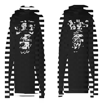 プレーヤーとファンのためのイーグルスマスコット 長袖Tシャツ - Kawaiitshirt