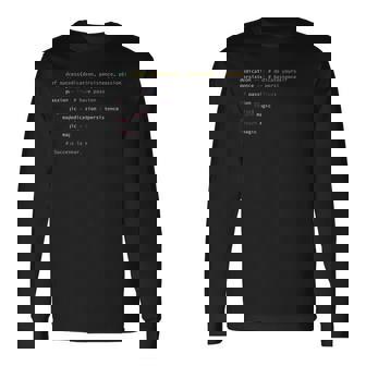 プログラミングシンタックス パイソンコード コンピューター ギーク コーディングギフト 長袖Tシャツ - Kawaiitshirt