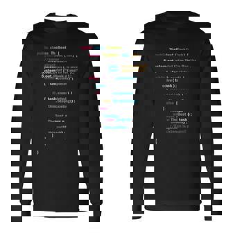 プログラムコード The Best 長袖Tシャツ - Kawaiitshirt