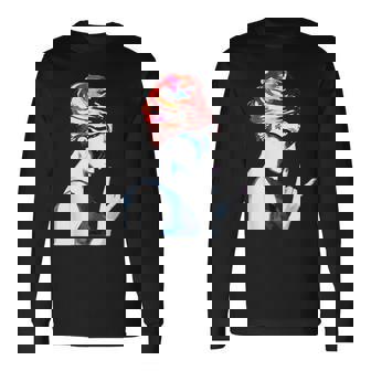 ヘップバーン ヴィンテージ ハリウッド ロックンロール 長袖Tシャツ - Kawaiitshirt